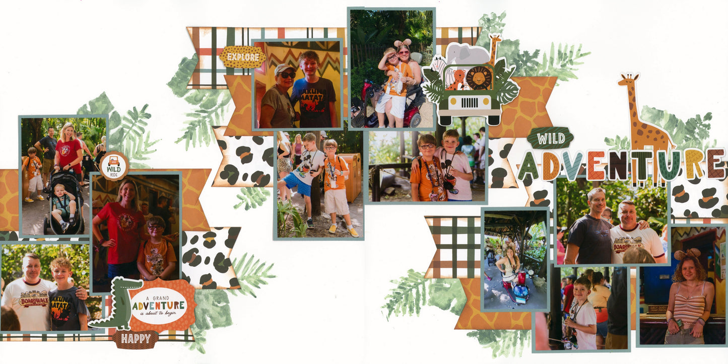 "Wild Adventure" Page Kit by Meridy Twilling
