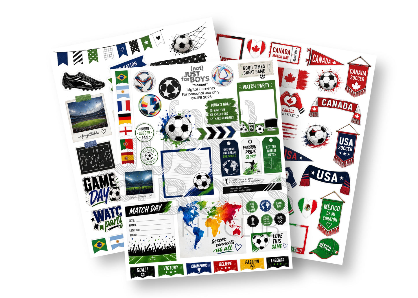 "Soccer" Digital PDF