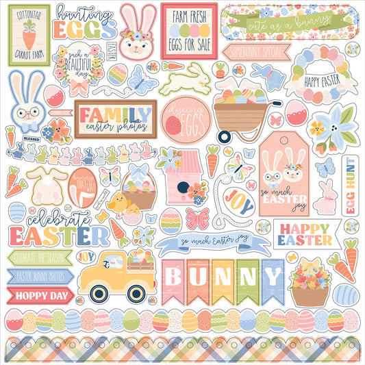 "Bunnies & Baskets" Sticker Sheet