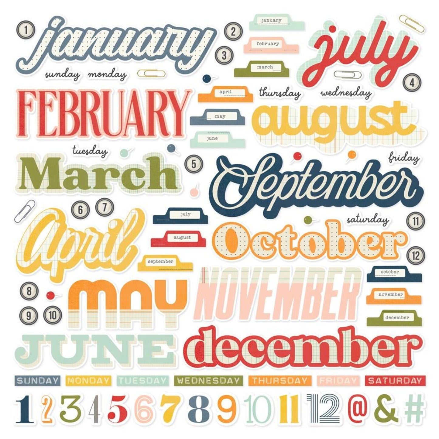 "For the Record" Element Sticker Sheet