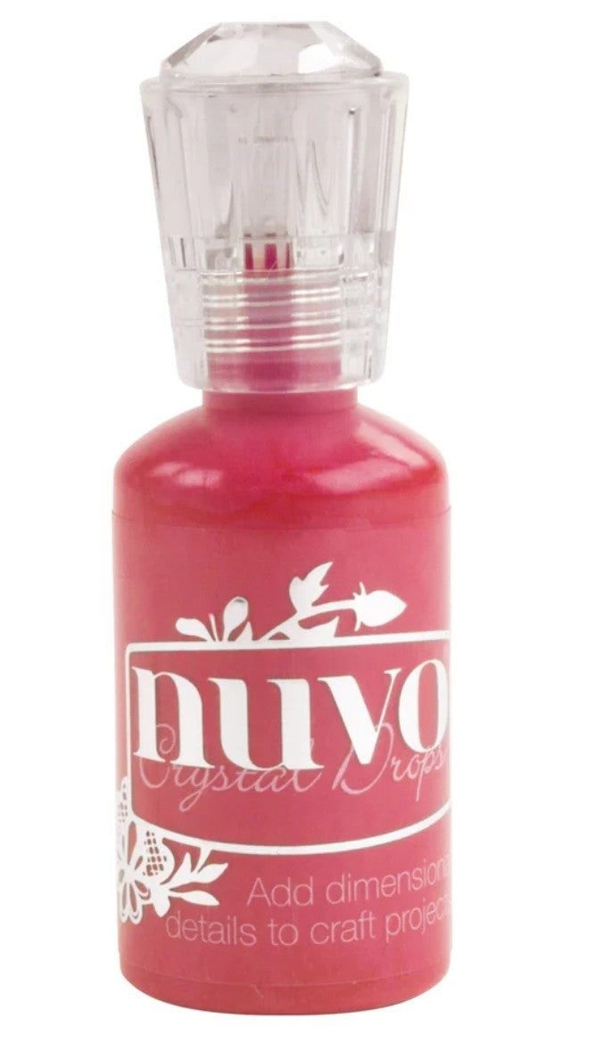 "Berry Red" Crystal Drops