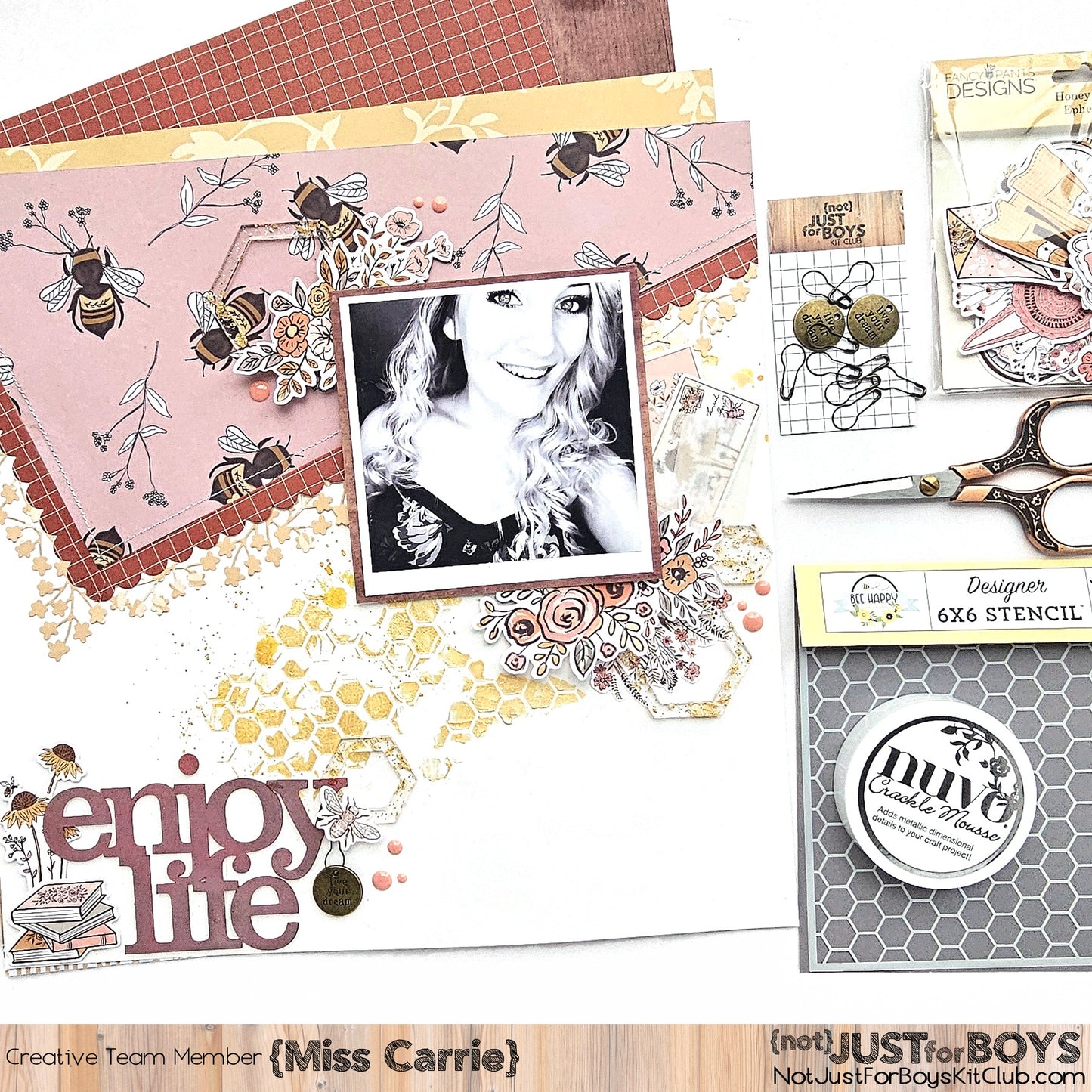 "Honeycomb" Page Kit by Meridy Twilling