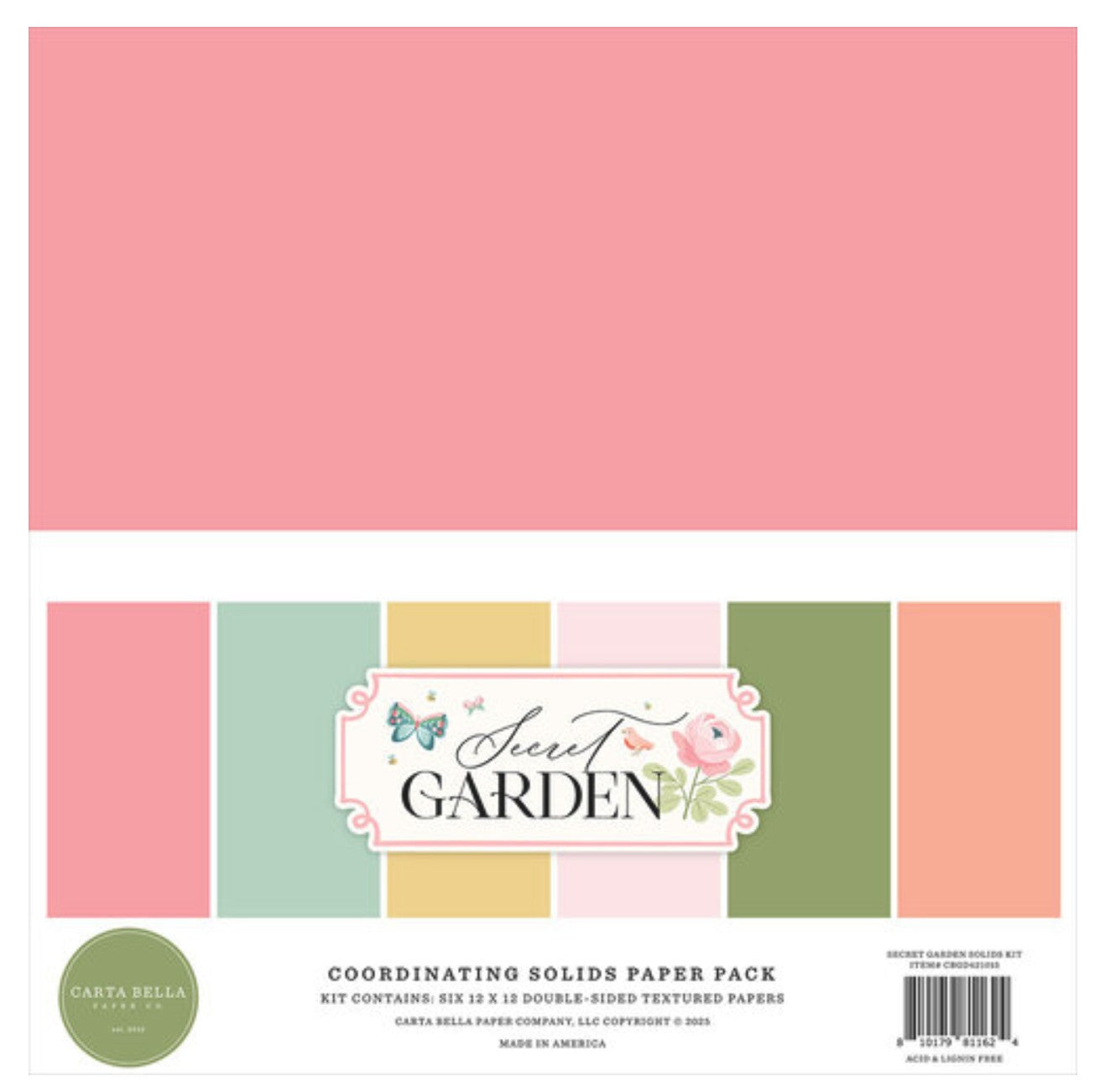 "Secret Garden" Solids Paper Pack