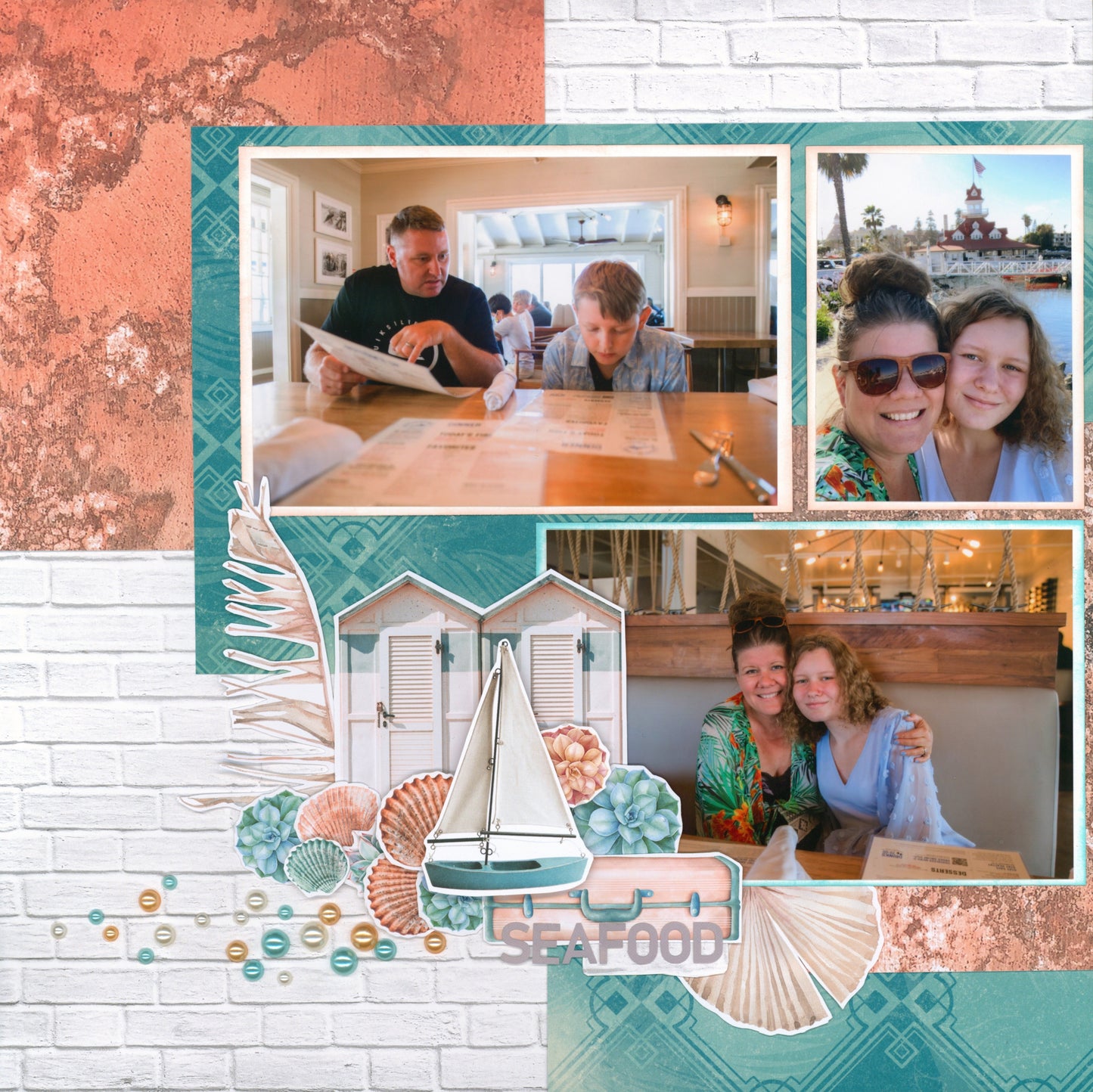 “Beach House” NJFB Page Kit by Meridy Twilling