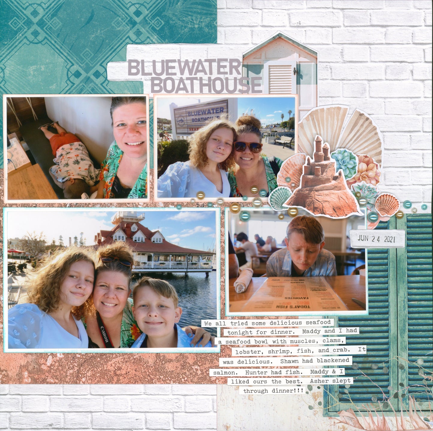 “Beach House” NJFB Page Kit by Meridy Twilling