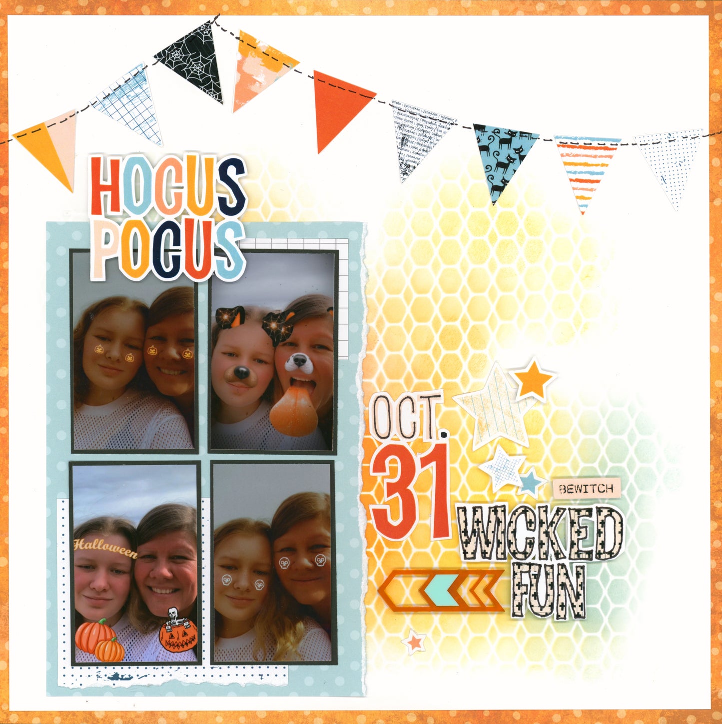 "Halloween" NJFB Page Kit by Meridy Twilling