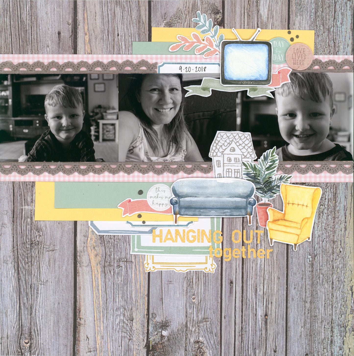 "Just Us" Page Kit by Meridy Twilling
