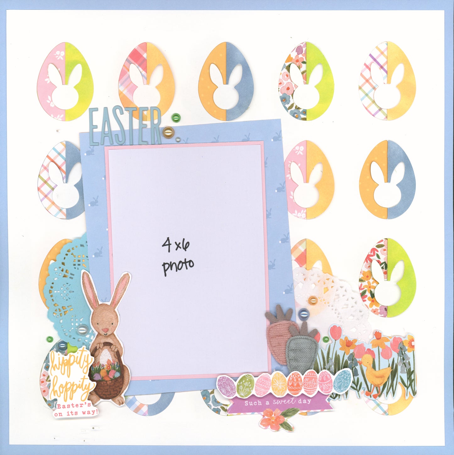 "Hippity Hoppity" Page Kit by Meridy Twilling