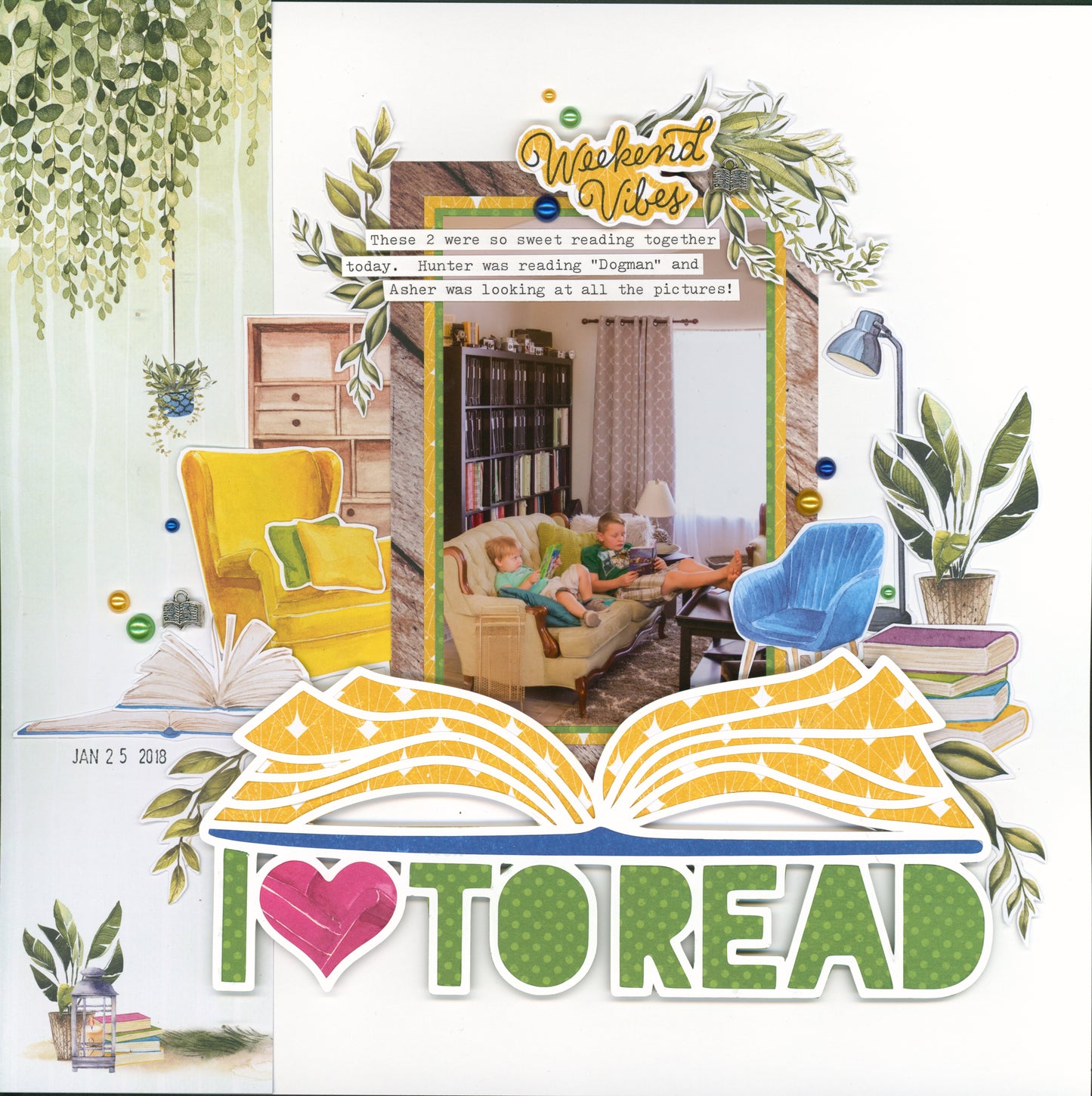 "Relax & Read" Page Kit by Meridy Twilling