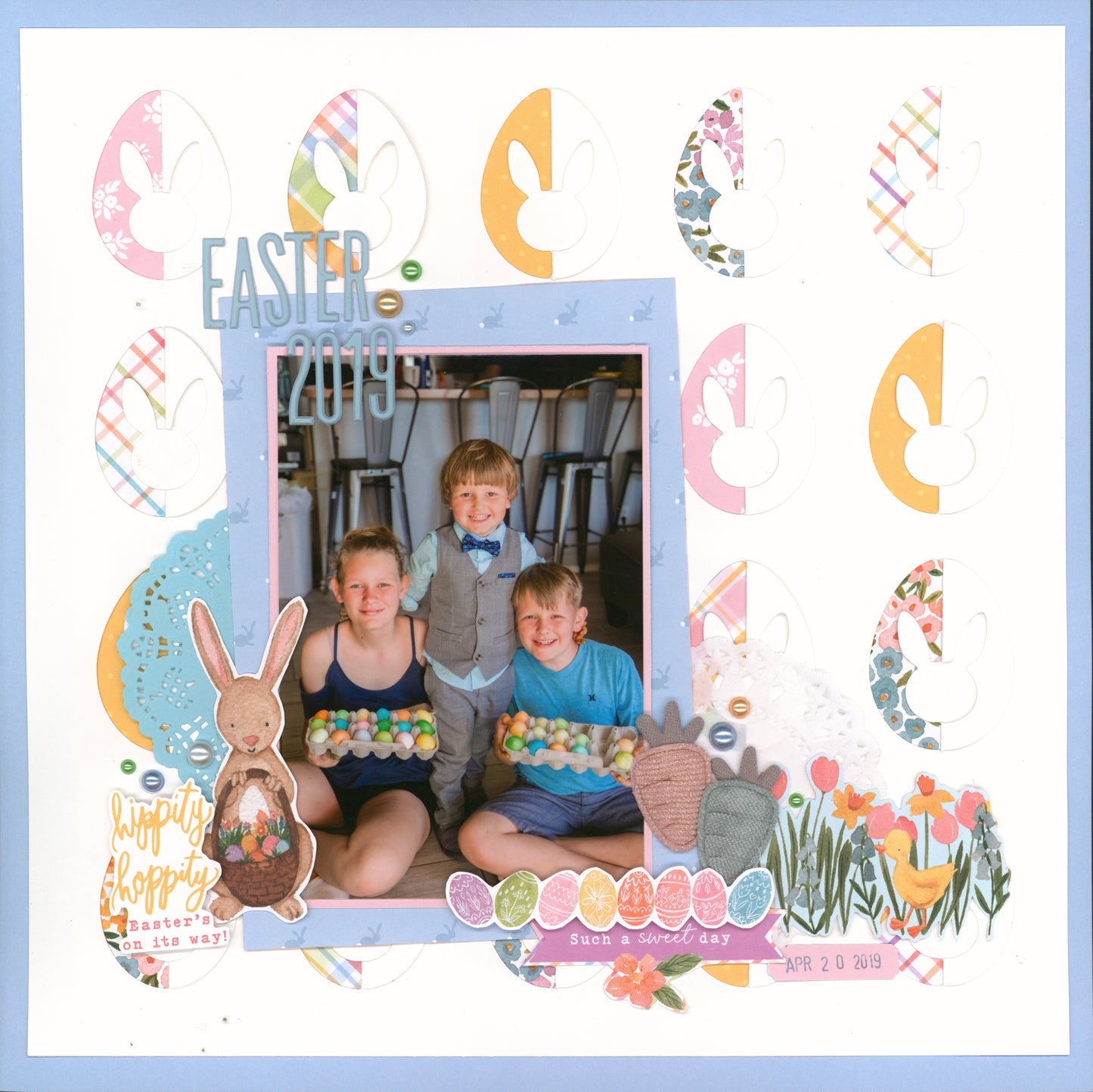 "Hippity Hoppity" Page Kit by Meridy Twilling
