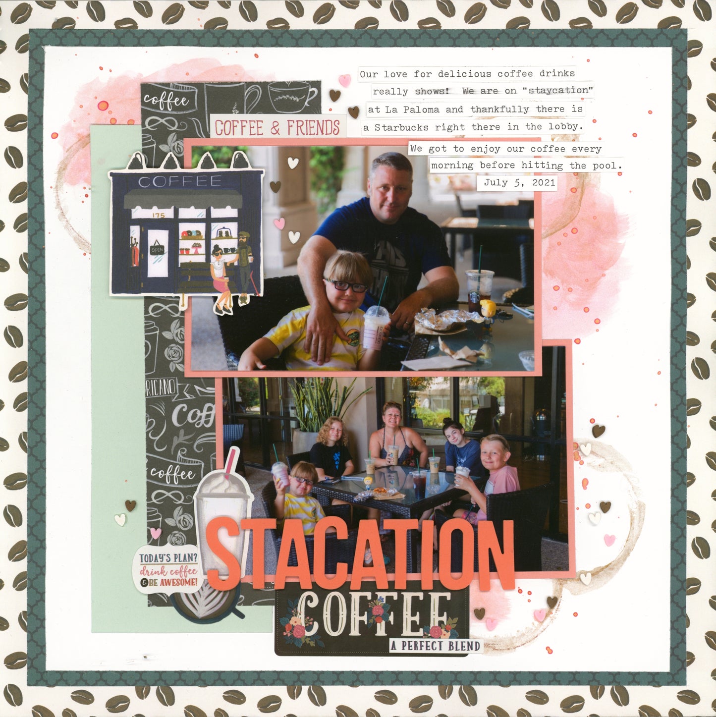 "Latte Love" Page Kit by Meridy Twilling