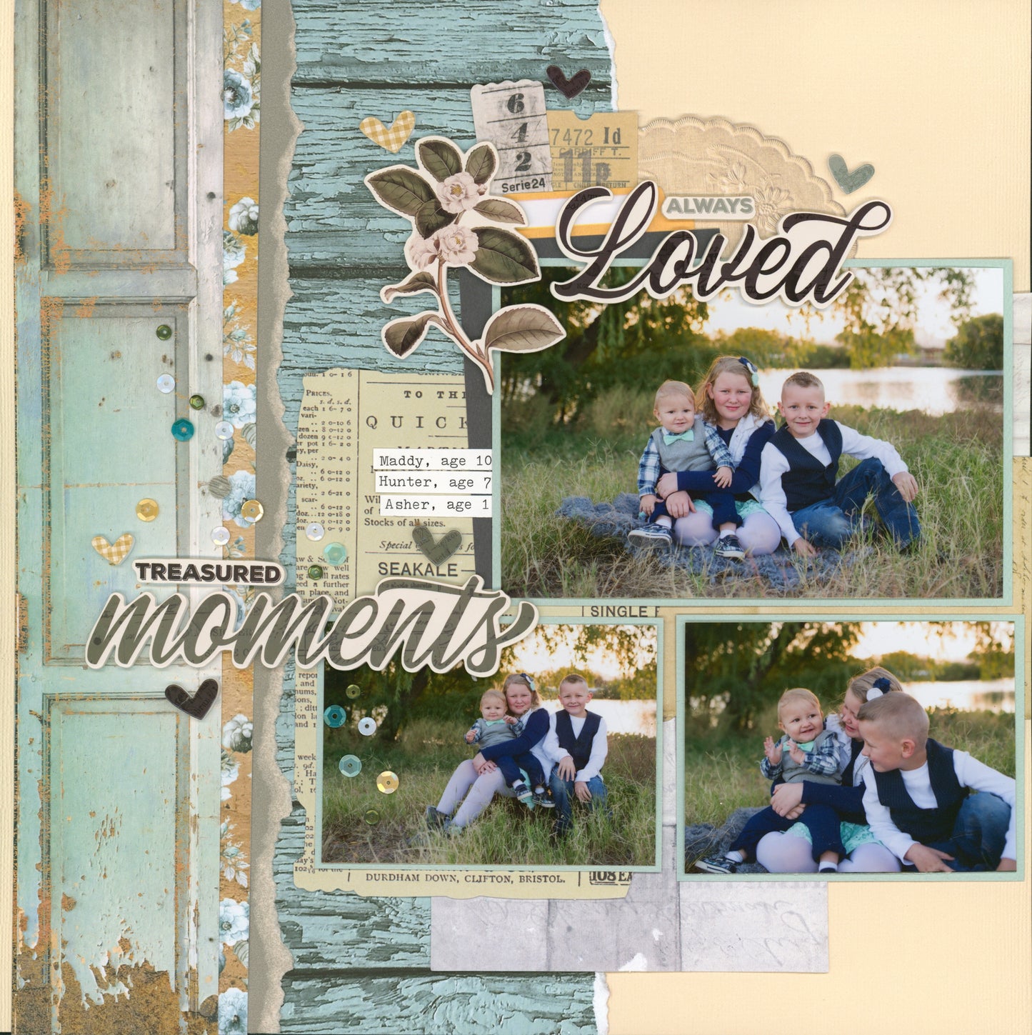"Live Simply" Page Kit by Meridy Twilling