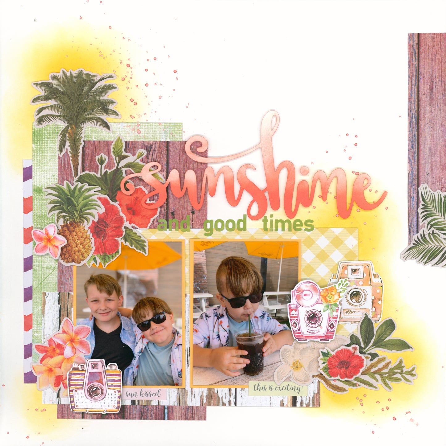 "Sunshine on My Mind" Page Kit by Meridy Twilling