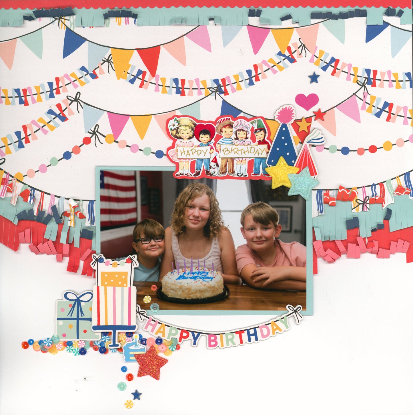 "Party Time" Page Kit by Meridy Twilling