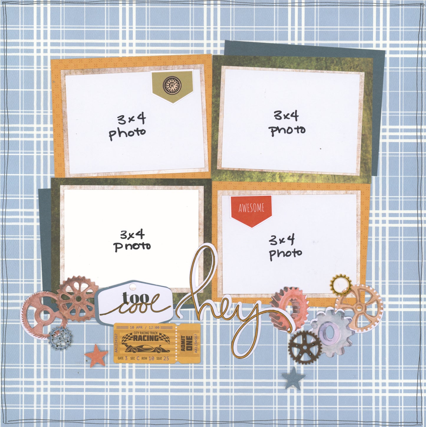 "Planes, Trains, & Automobiles" Page Kit by Meridy Twilling