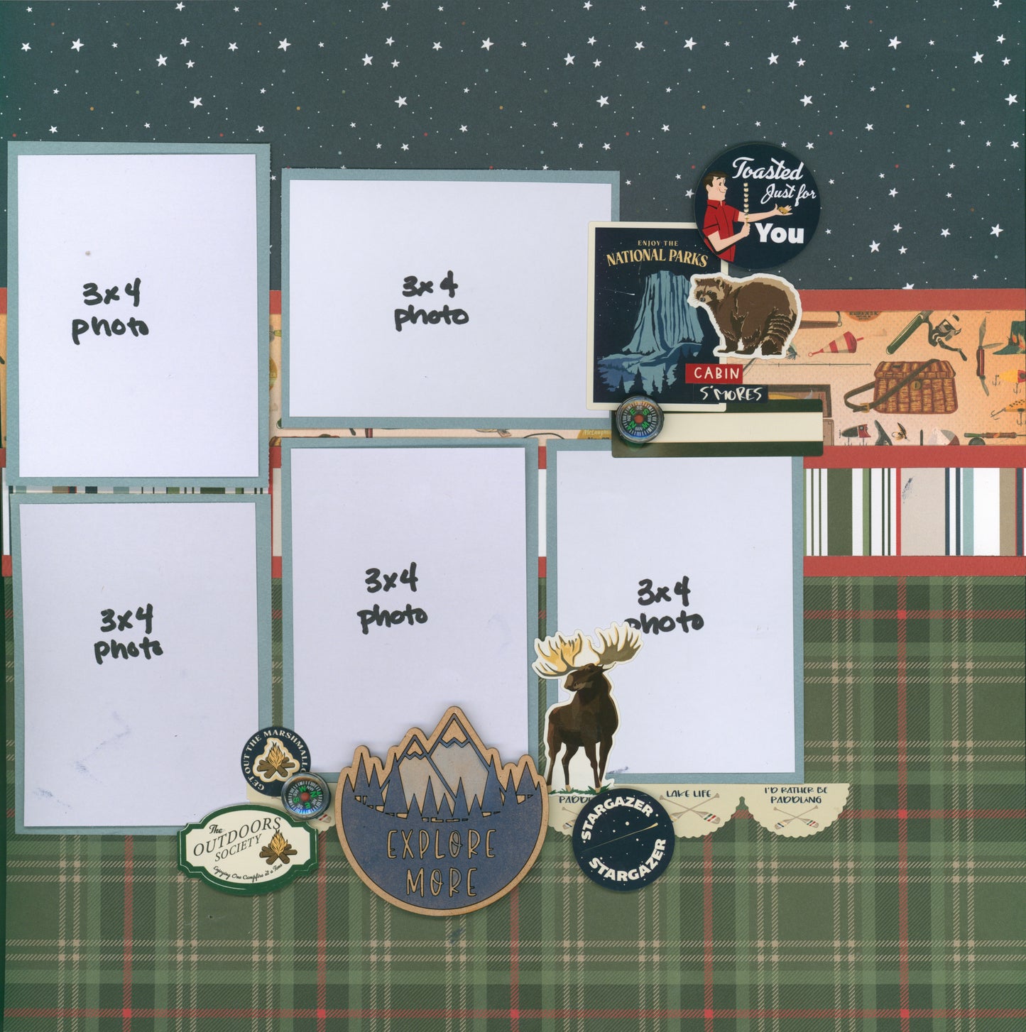 "Happy Camper" Page Kit by Meridy Twilling