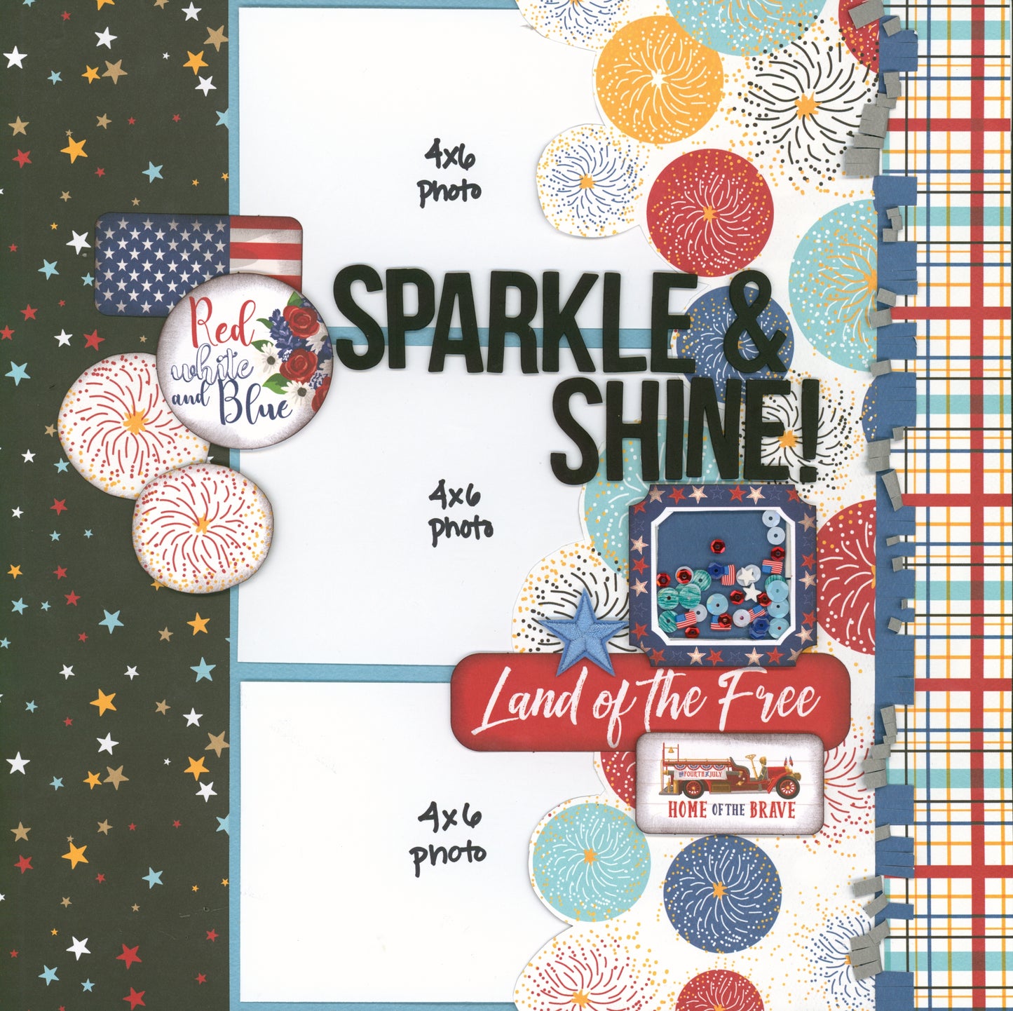 "Celebrate, Sparkle, and Shine" Page Kit by Meridy Twilling