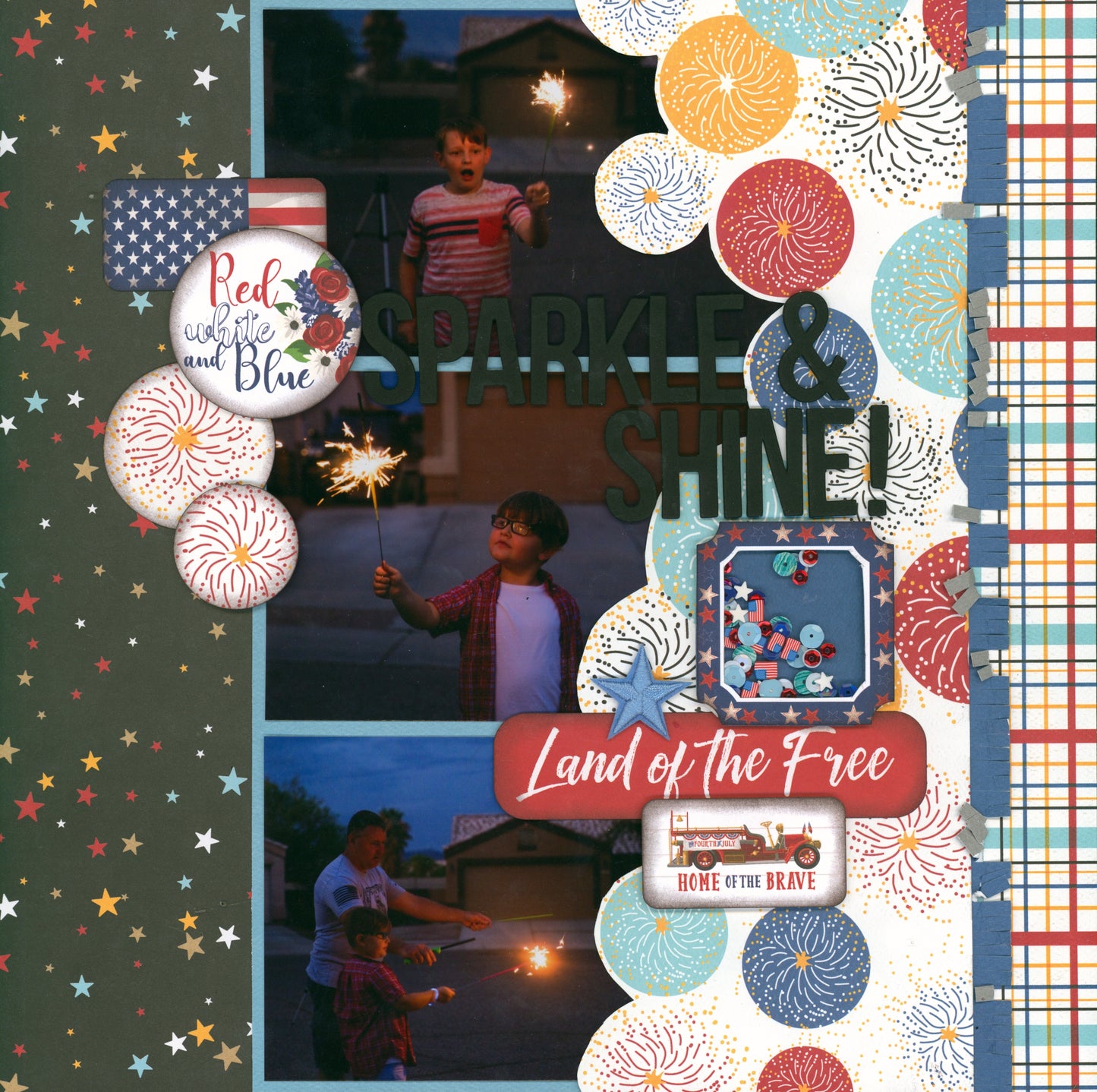"Celebrate, Sparkle, and Shine" Page Kit by Meridy Twilling