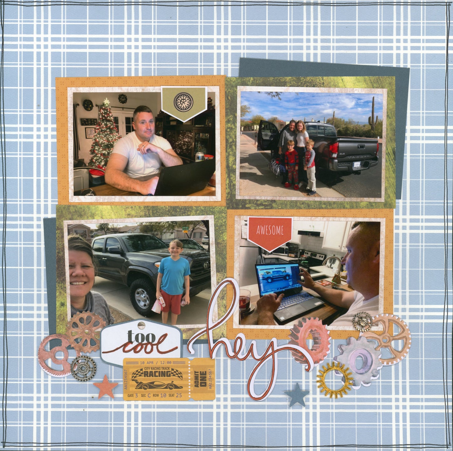 "Planes, Trains, & Automobiles" Page Kit by Meridy Twilling