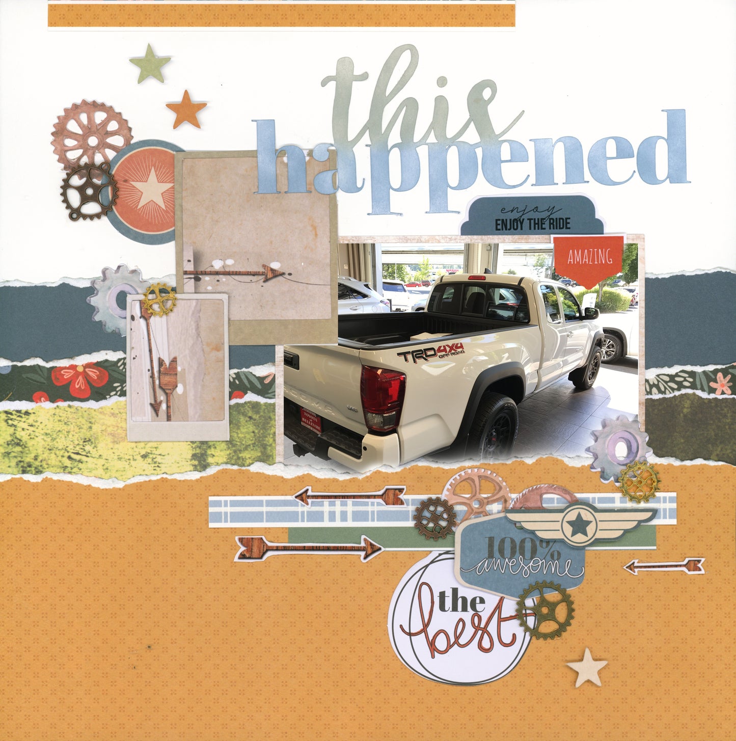 "Planes, Trains, & Automobiles" Page Kit by Meridy Twilling