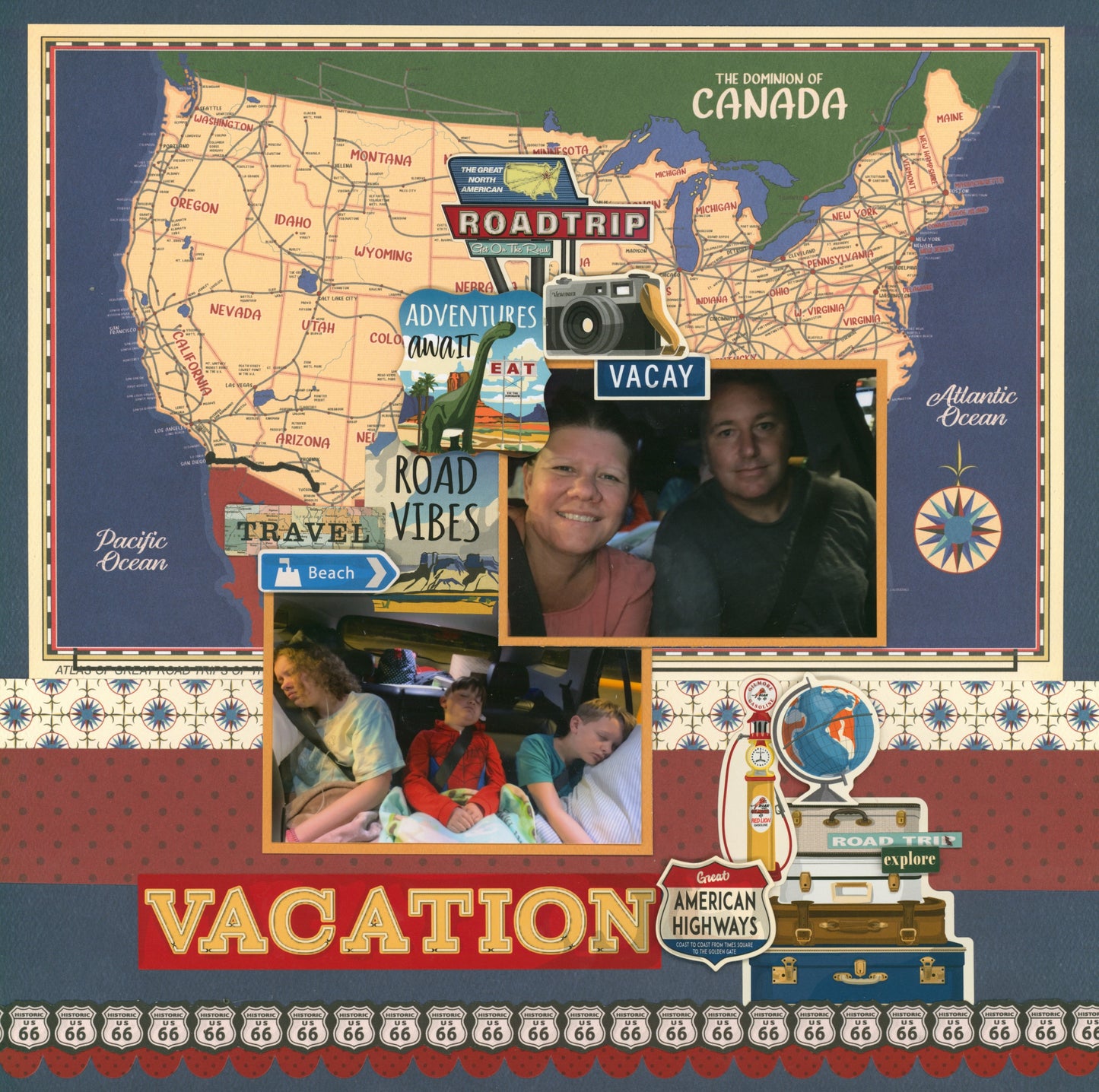 "Hit the Road" Page Kit by Meridy Twilling