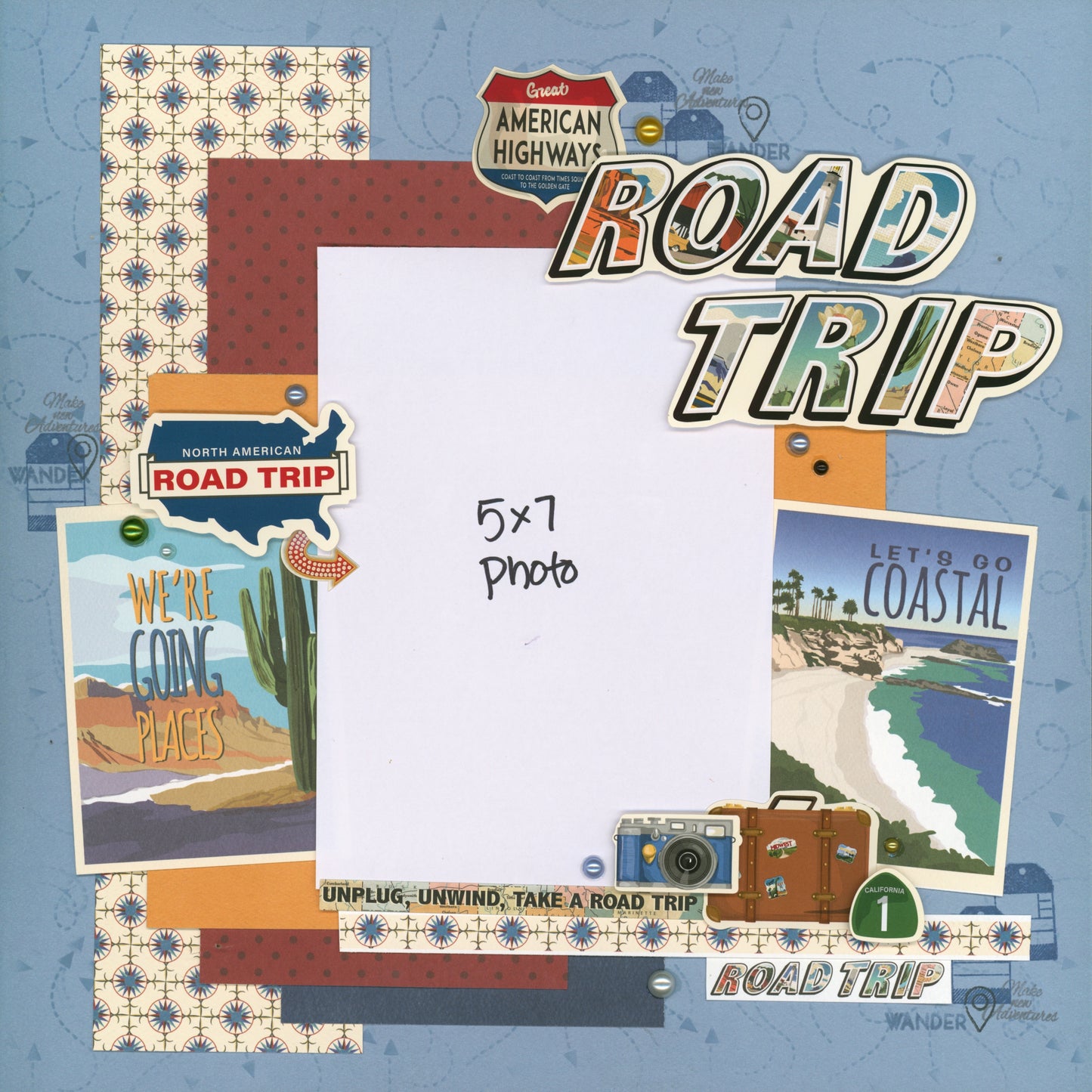 "Hit the Road" Page Kit by Meridy Twilling