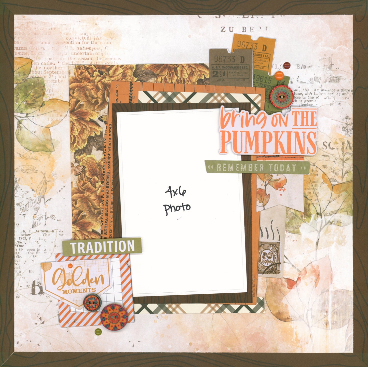 "Auburn Autumn Days" Page Kit by Meridy Twilling