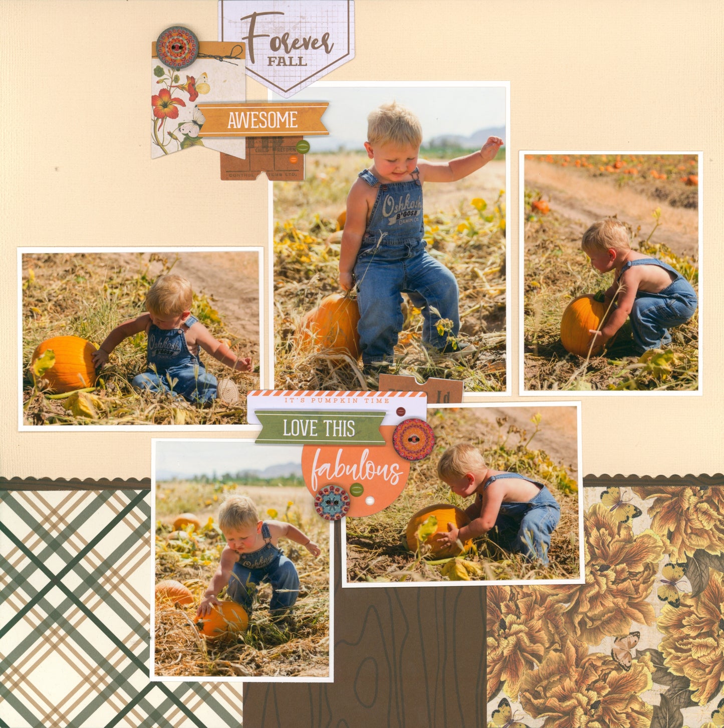 "Auburn Autumn Days" Page Kit by Meridy Twilling