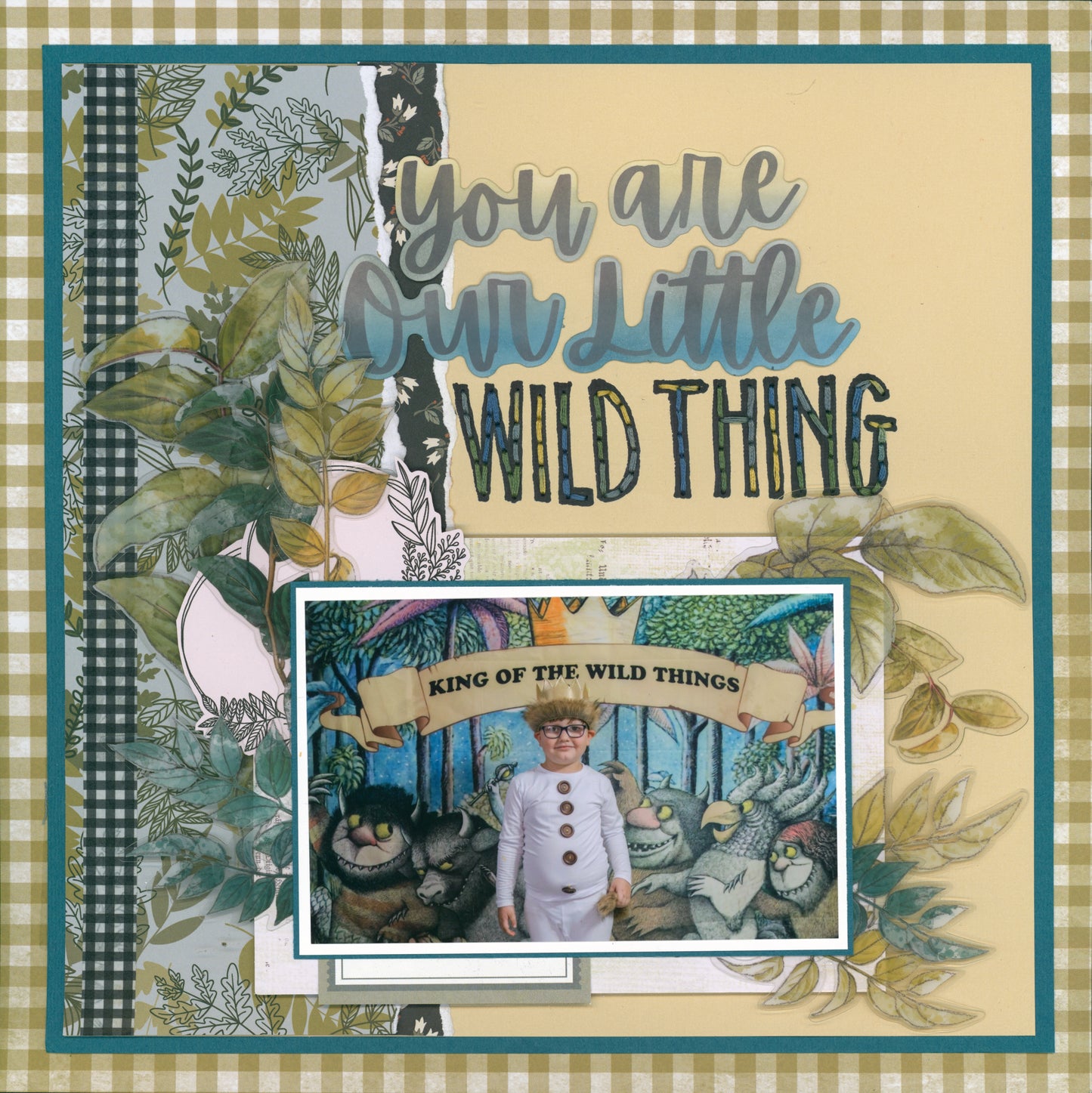 "Aquamarine Autumn Days" Page Kit by Meridy Twilling
