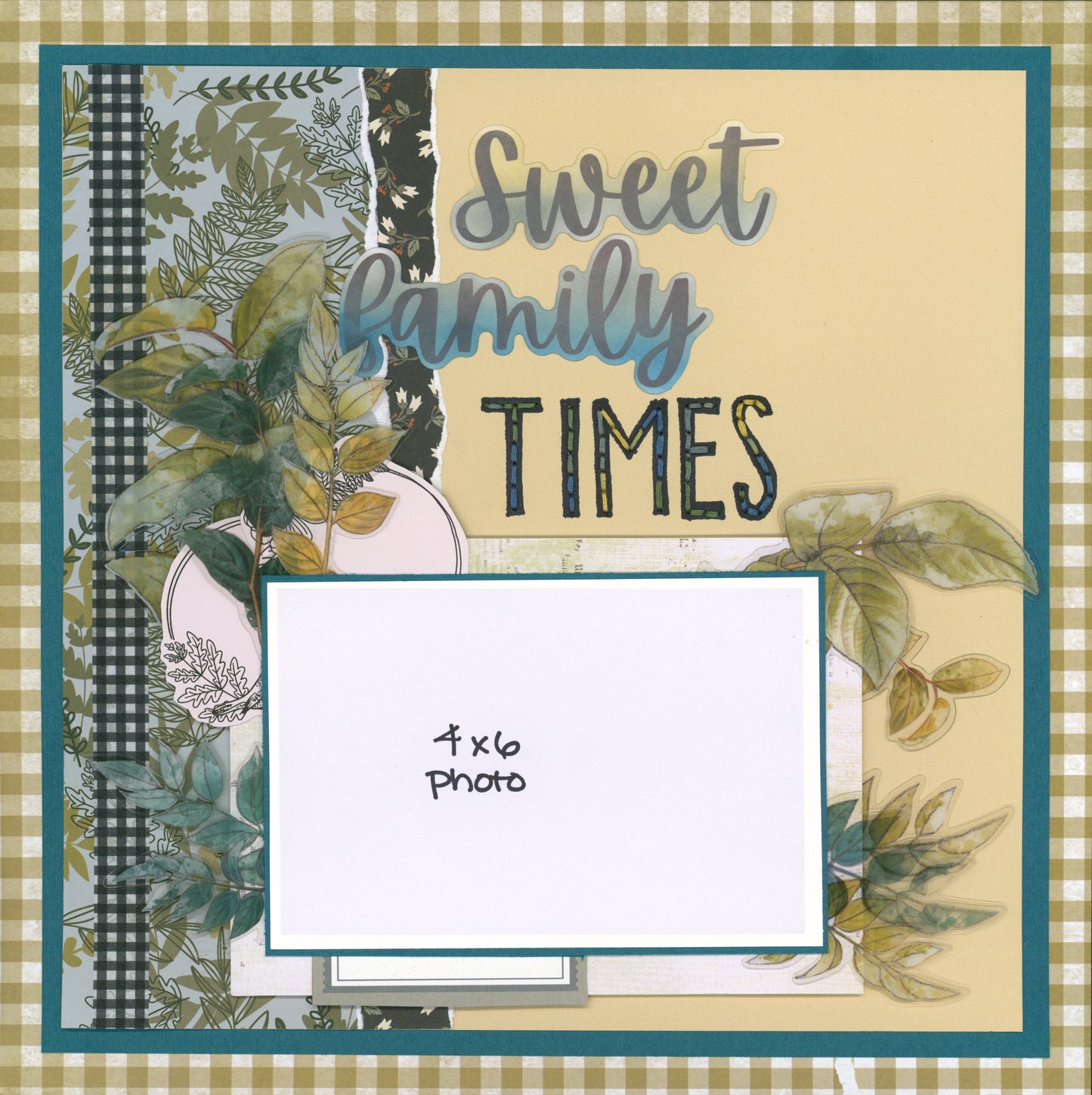 "Aquamarine Autumn Days" Page Kit by Meridy Twilling