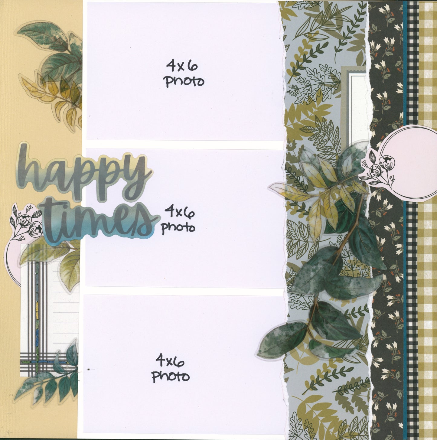 "Aquamarine Autumn Days" Page Kit by Meridy Twilling
