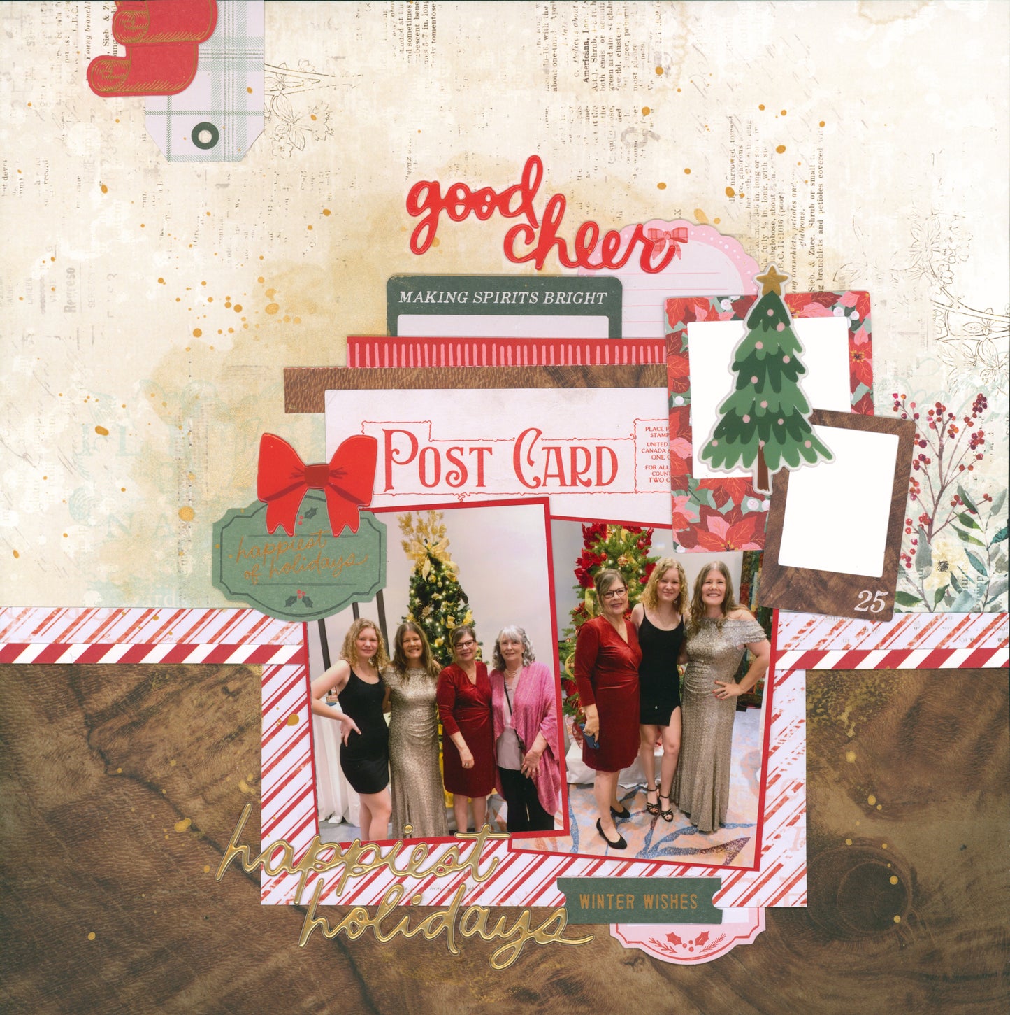 "Good Cheer" Page Kit by Meridy Twilling