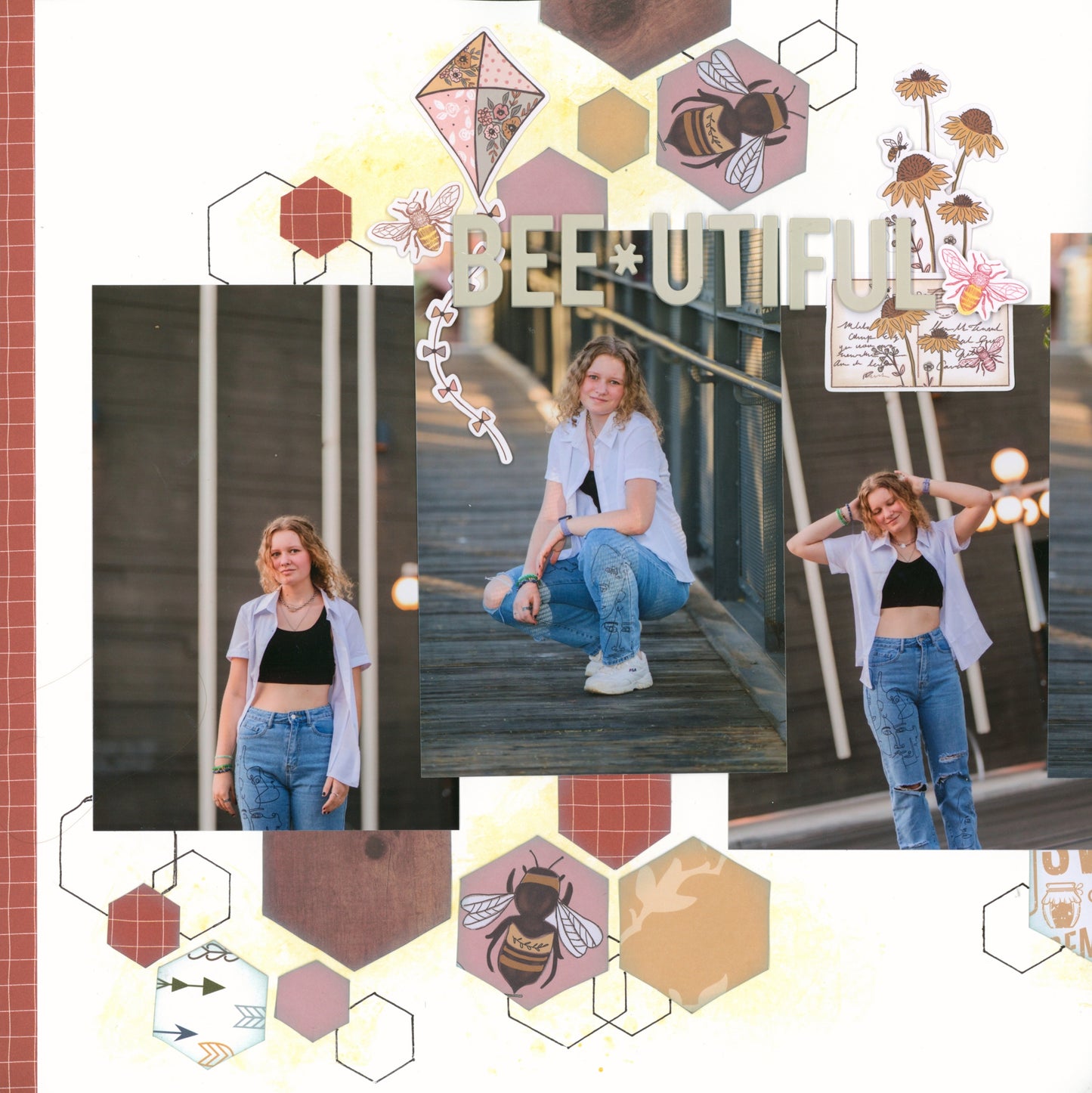 "Honeycomb" Page Kit by Meridy Twilling
