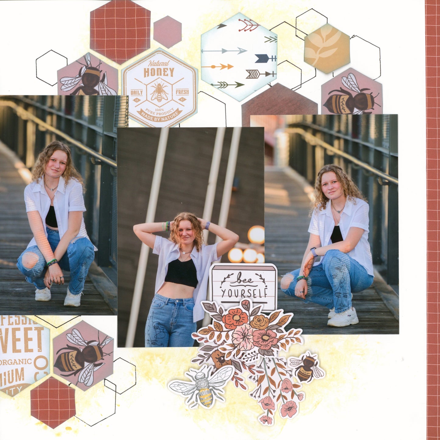 "Honeycomb" Page Kit by Meridy Twilling