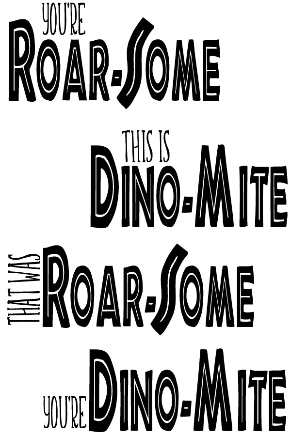 "Jurassic Beasts" 2 x 3 Stamp Set