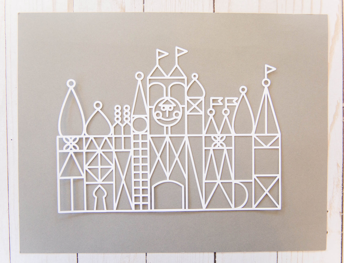 "Small World" Cardstock Cut