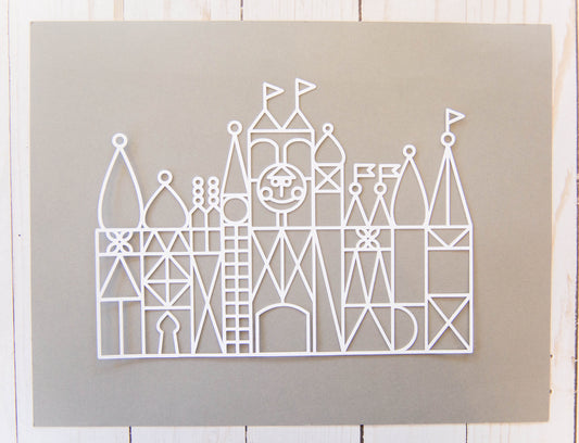 "Small World" Cardstock Cut