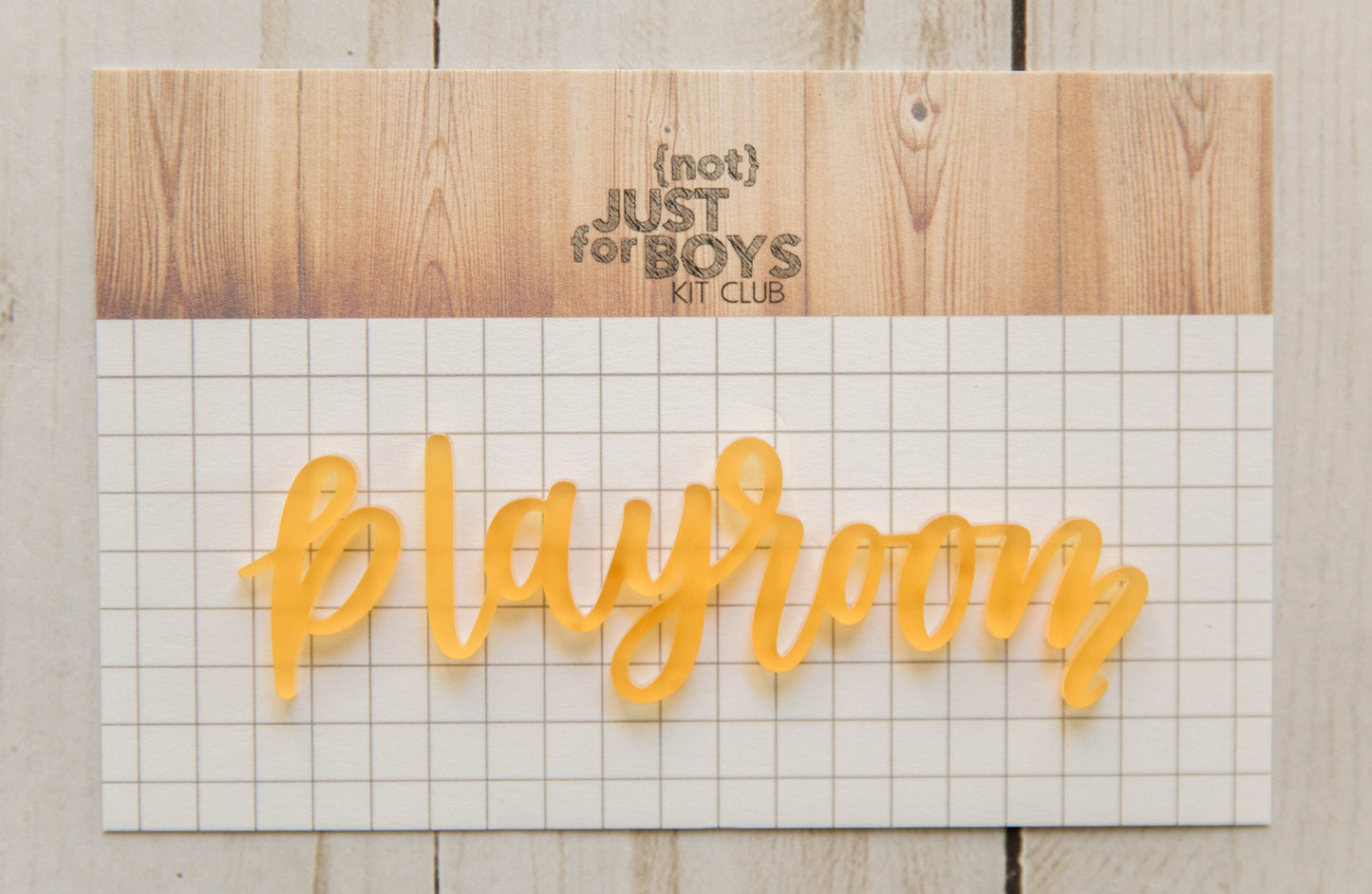 "Playroom" Acrylic Embellishment