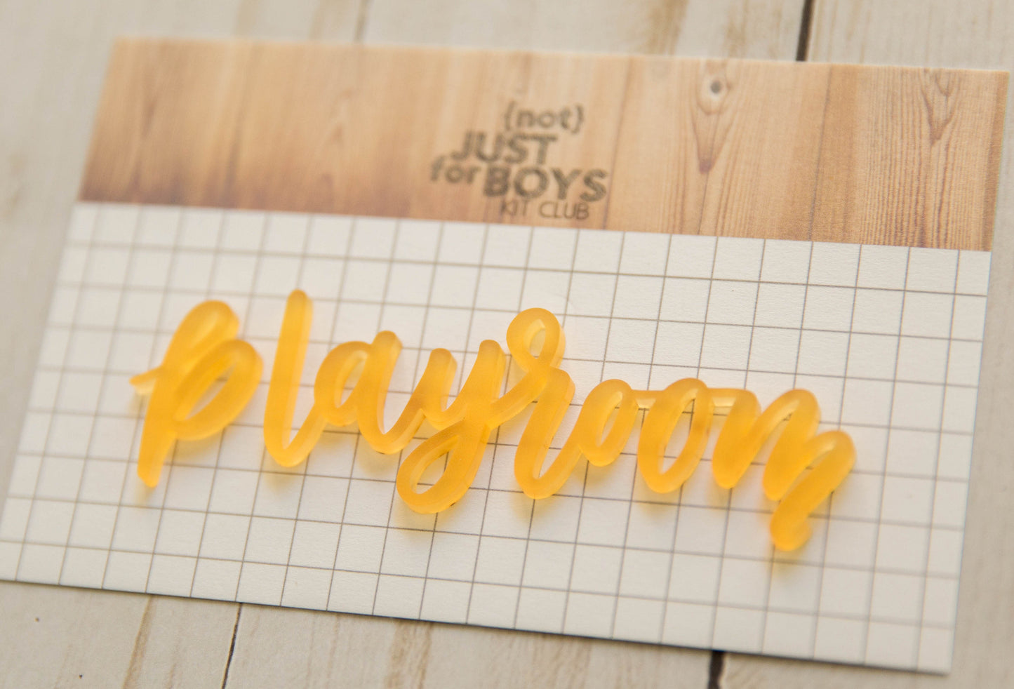 "Playroom" Acrylic Embellishment