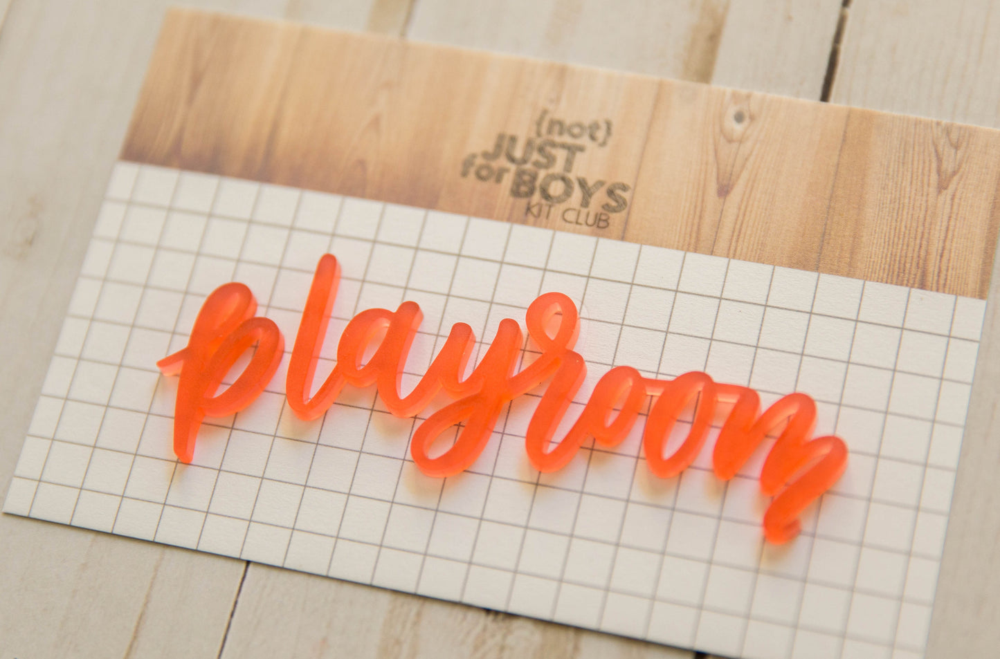 "Playroom" Acrylic Embellishment