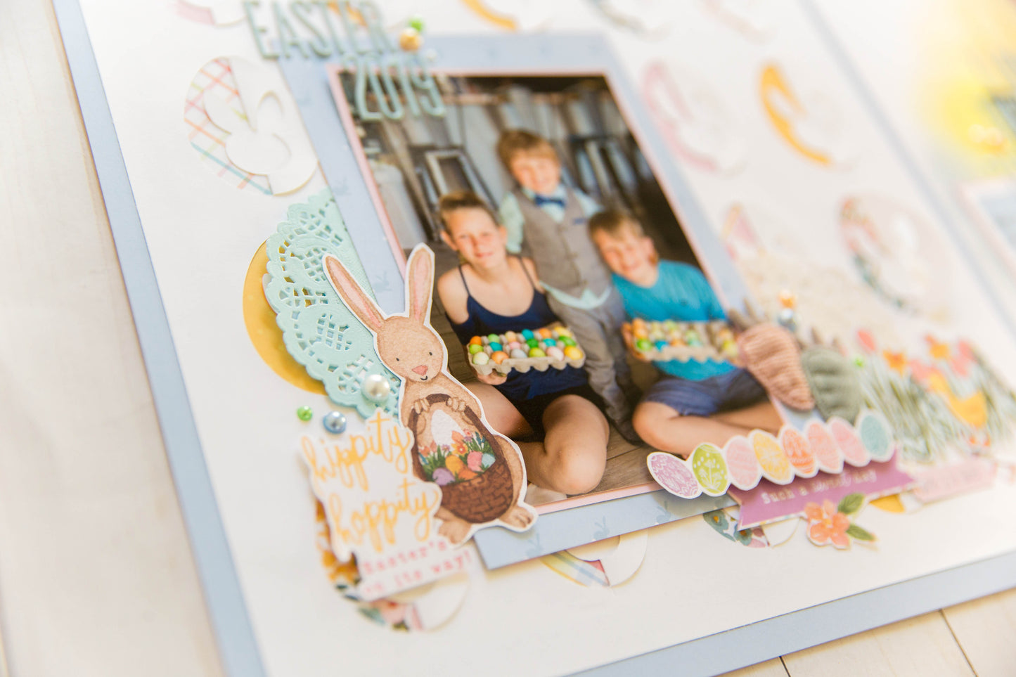 "Hippity Hoppity" Page Kit by Meridy Twilling