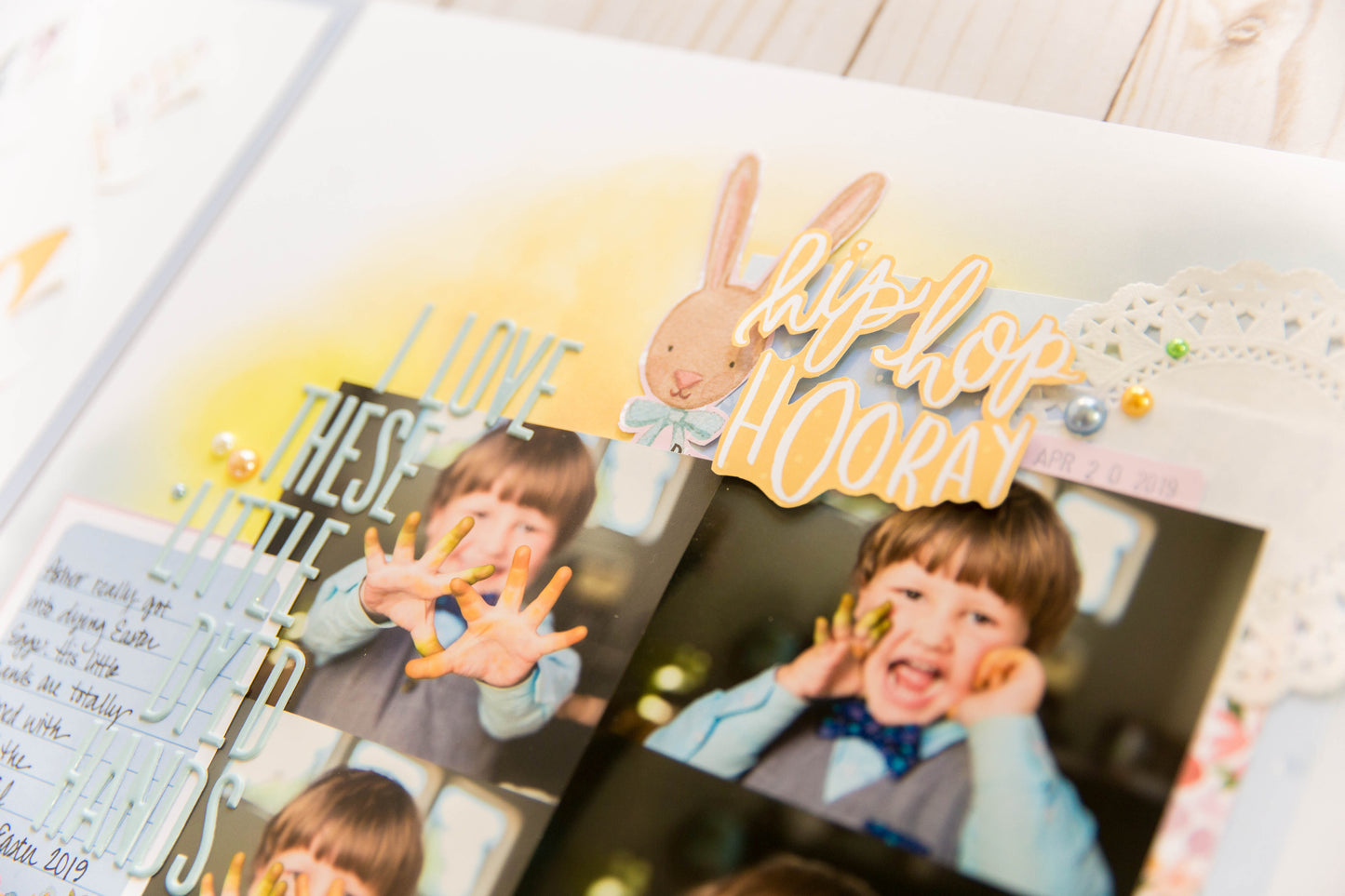 "Hippity Hoppity" Page Kit by Meridy Twilling