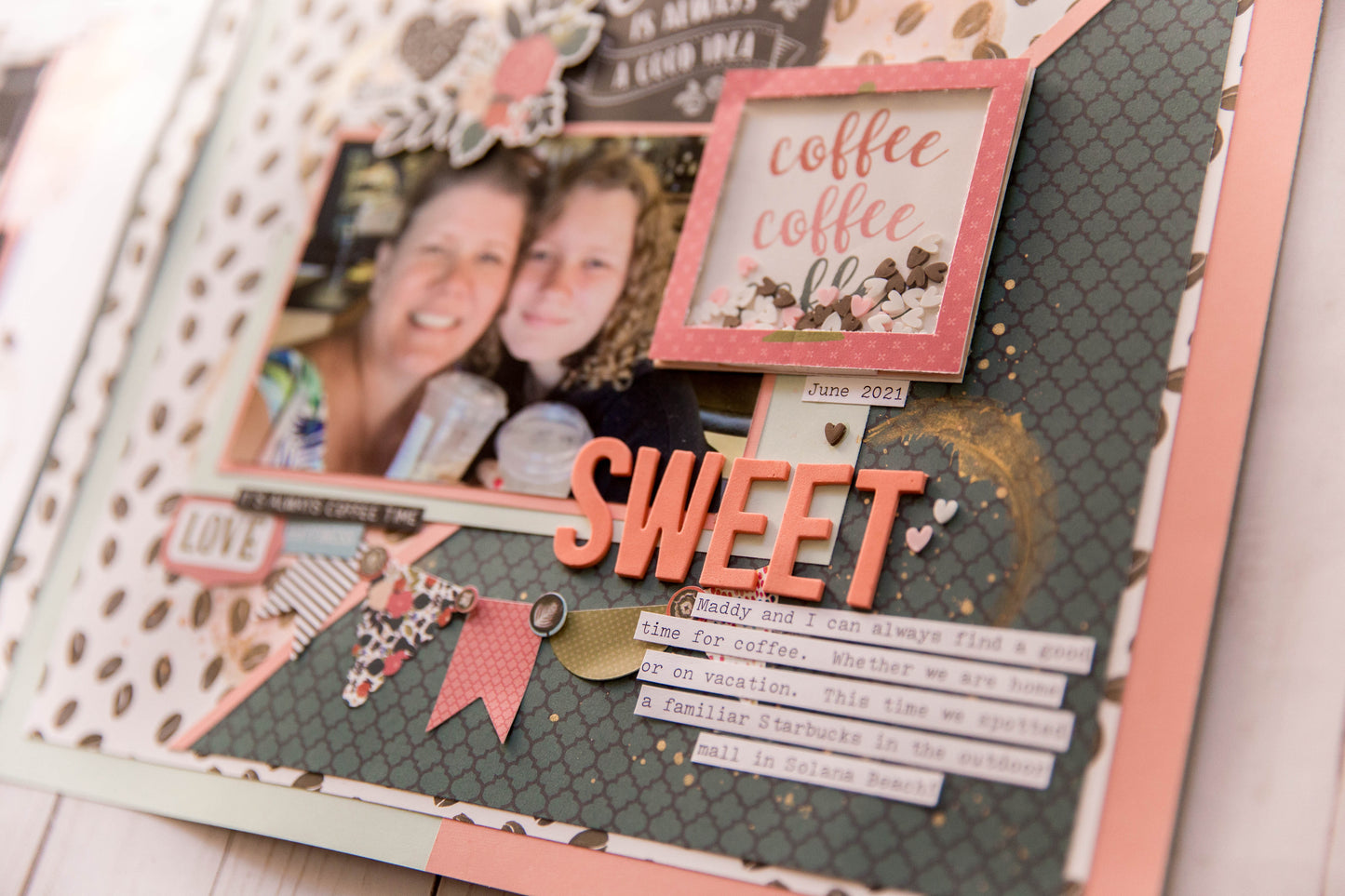 "Latte Love" Page Kit by Meridy Twilling