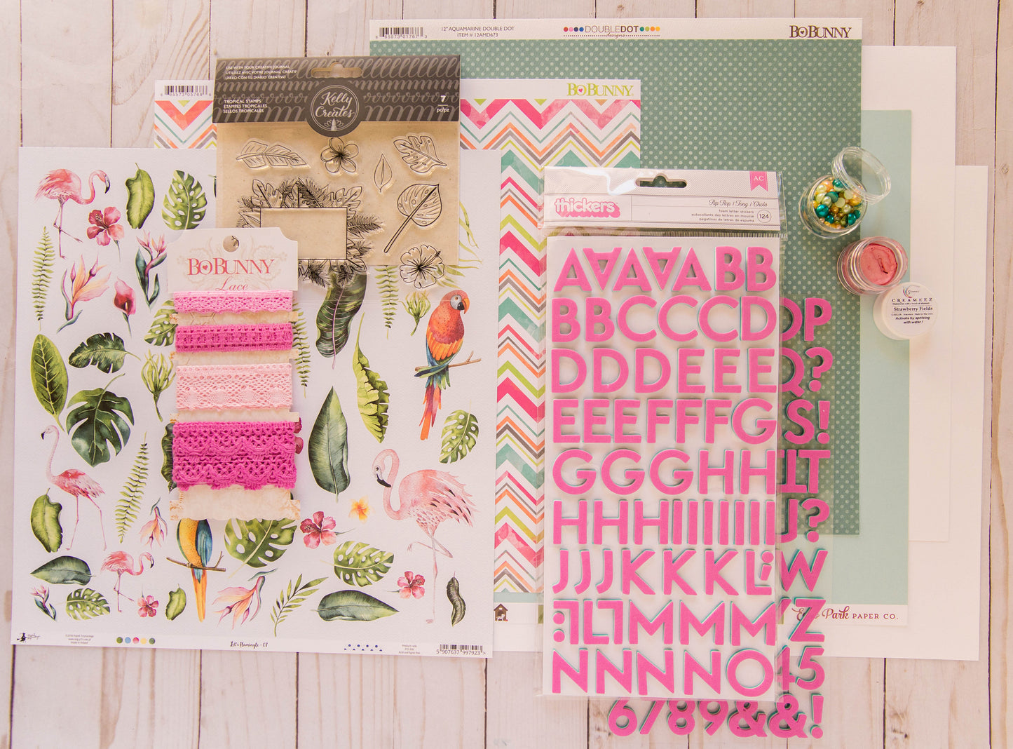 "Tropical Vibes" Page Kit by Meridy Twilling
