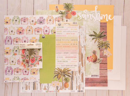 "Sunshine on My Mind" Page Kit by Meridy Twilling
