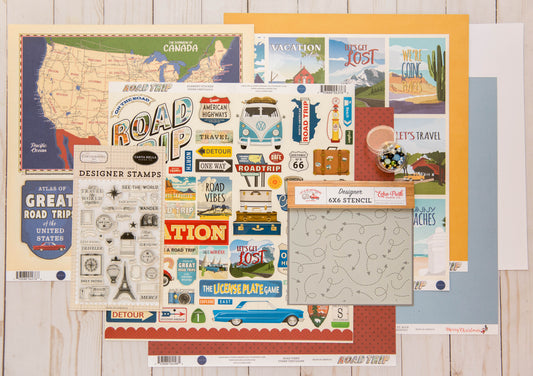 "Hit the Road" Page Kit by Meridy Twilling