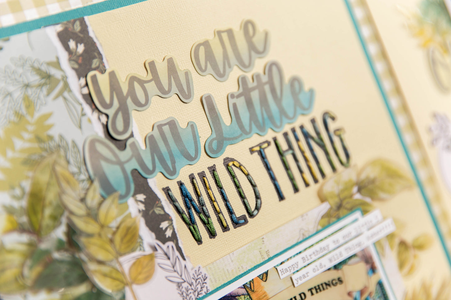 "Aquamarine Autumn Days" Page Kit by Meridy Twilling