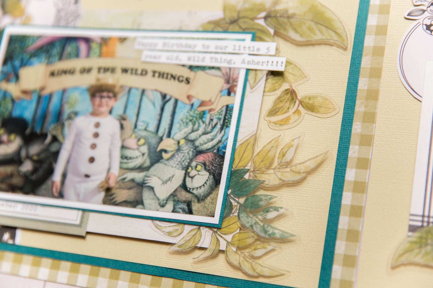 "Aquamarine Autumn Days" Page Kit by Meridy Twilling