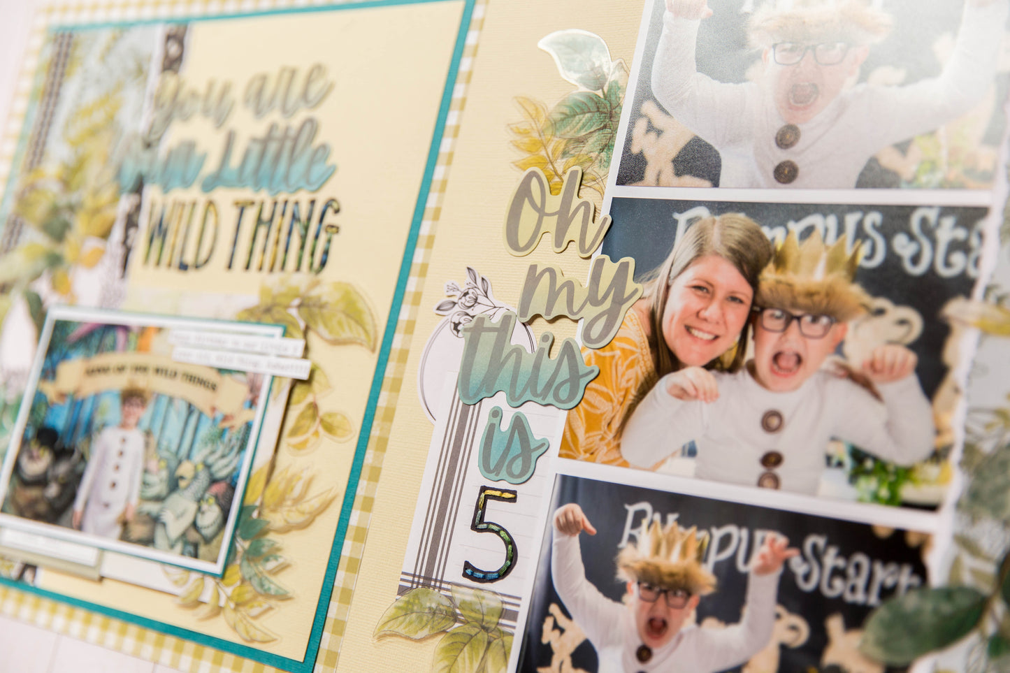 "Aquamarine Autumn Days" Page Kit by Meridy Twilling