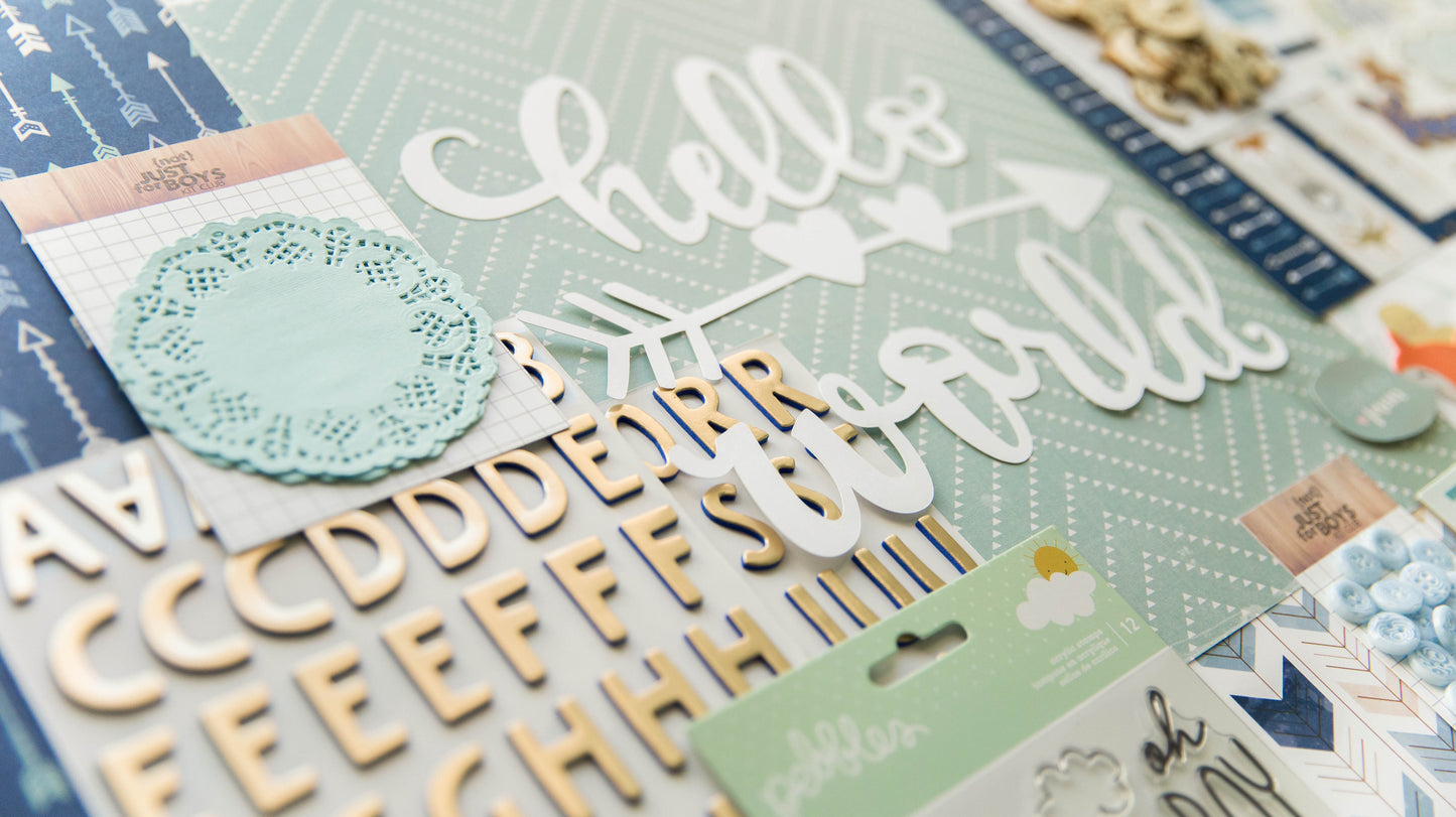 "Precious Baby Boy" Deluxe Theme Kit